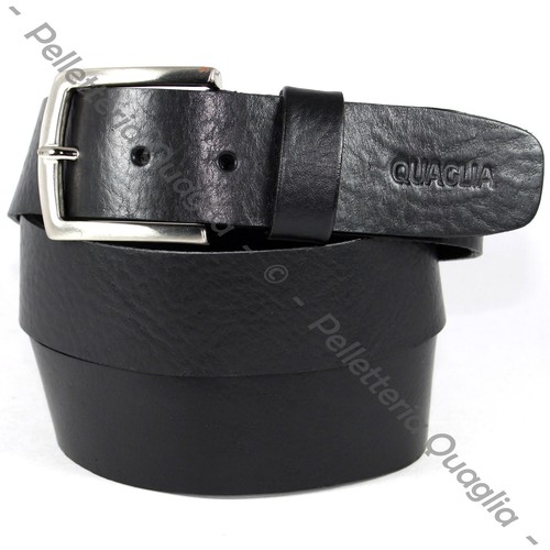 Cintura pelle uomo nero - cintura,