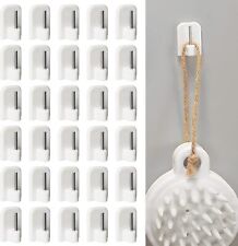 30 Ganci per Tende Finestra in PVC, Gancetti Adesivi per Tende Senza Trapano, Ga