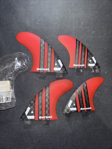 Dorsal surfboard fins quad set - surfboard,