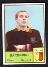Figurina Tutti I Calciatori Mira 1964/65 Baroncini Messina rara mai incollata