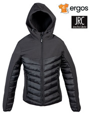 JRC Giubbotto TAMIGI LADY Imbottito Giubbino Cappuccio Interno Pile Donna Nero