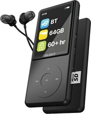 Majority Lettore MP3 PRO con Cuffie | BT 5.0 |64 GB di Memoria Interna, TESTATO