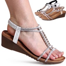 Sandali donna zeppa comfort