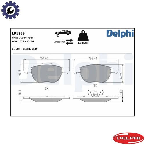 Set pastiglie freno - set,