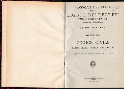 Raccolta ufficiale delle - , leggi