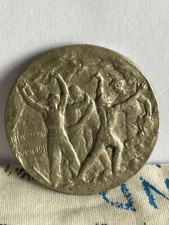 MEDAGLIA ARGENTO SVIZZERA RARA2 PRIMO TUNNEL LOETSCHBERG LÖTSCHBERG 1911