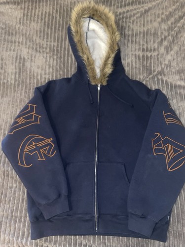 Felpa supreme faux fur - felpa, zip