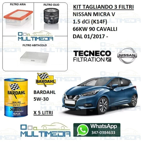 Kit tagliando filtri olio - 3,