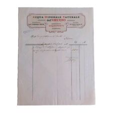 1913 Acqua Minerale Naturale Dell'Amerino Fattura Acquasparta 02325