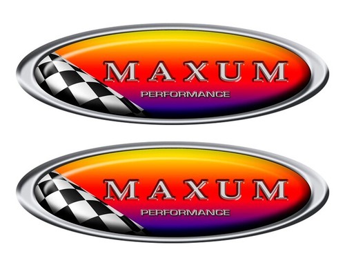 Adesivi ovali per barca maxum - adesivi,