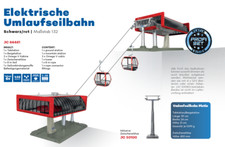 JC 84481 funivia Jägerndorfer D LINE set professionale nero rosso 1:32 NUOVO IMBALLO ORIGINALE