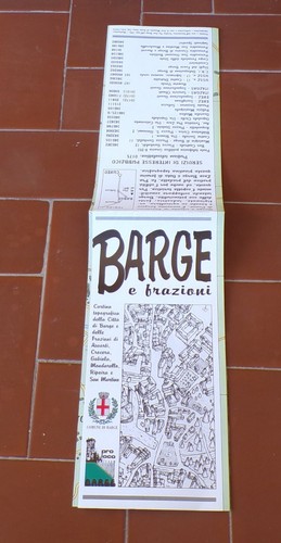 Cartina barge frazioni cuneo - barge,