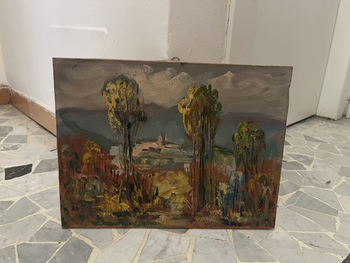 Paesaggio dipinto ad olio - ad,