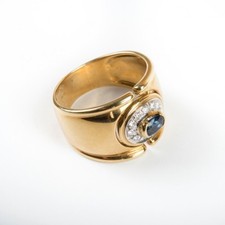1980s salvini 18k gold blue - 1980s,