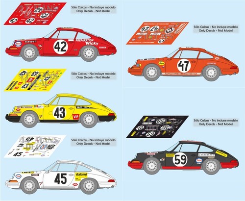 Decals porsche 911 - porsche, mans