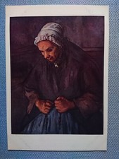 Vecchia Cartolina P. Cezanne La Vielle Au Chapelet Galleria Nazionale