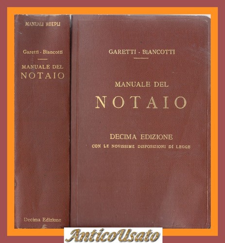 Manuale del notaio garetti - del,