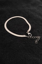 Bracciale Snake Piatto Acciaio