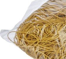 BUSTA DI ELASTICI GIALLI DA 1KG DIAMETRO 0,50