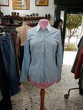 Camicia Donna Bianco E Turchese Marella Sport Tg 44