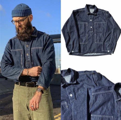 Camicia uomo vintage blu - , denim
