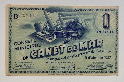Billete local municipal - billete,