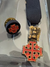 Commendatore Ordine Equestre Santo Sepolcro di Gerusalemme Croce Gala e Rosetta