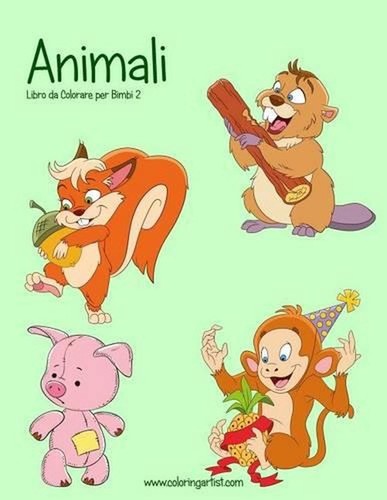 Animali libro colorare per - da,