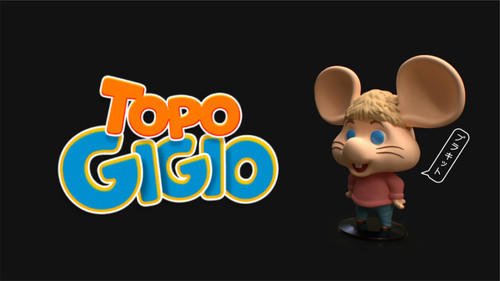 Topo gigio mini figurine 3d - gigio,