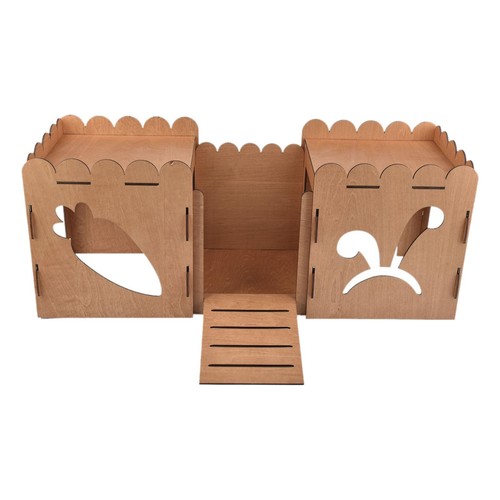Castello coniglio legno - in,