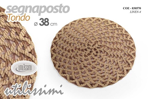 Segnaposto tondo tavola etnico