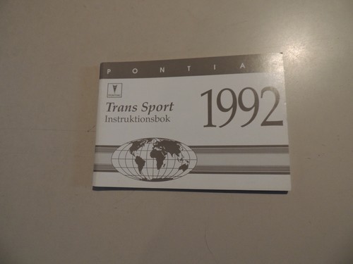 Pontiac trans sport 1992 - 3,8l,