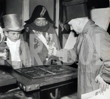 Foto Vintage Francia Giornale stampato con antica pressa 1960 stampa 18x13 cm