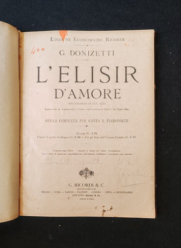 Donizetti elisir amore - donizetti, l'elisir