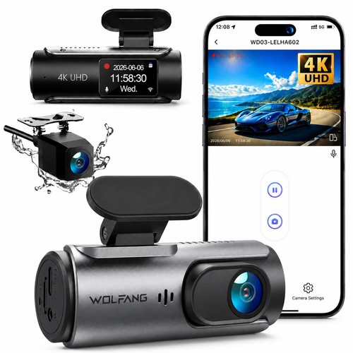 Wolfang dash cam auto - wolfang, 4k