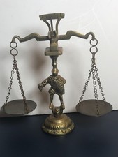 Statuina cavaliere bilancia da