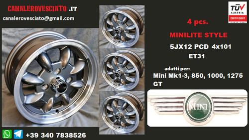 Cerchi lega minilite - 5j, 12