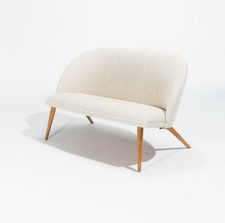 Divano anni '40 panna boucle