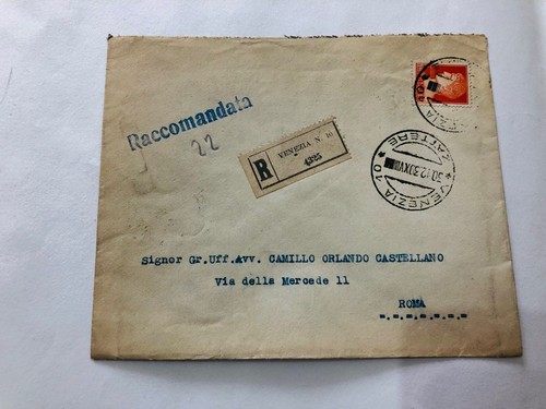 Storia postale raccomandata - postale,