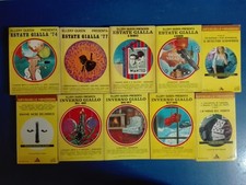 Lotto Blocco 10 libri romanzi ESTATE GIALLA INVERNO GIALLO gialli thriller