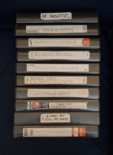 Lotto vhs film registrati - 10,