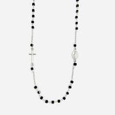 Collana Rosario Unisex Argento