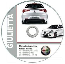 Alfa Romeo Giulietta (2010-13) manuale tecnico e di riparazione su cd