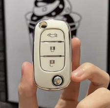Cover Protezione Chiave Silicone Bianco Lucido SMART 453 FORTWO FORFOUR  BRABUS