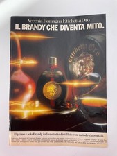 Clipping Ritaglio Pubblicità Advertising 1984 Vecchia Romagna Etichetta Oro