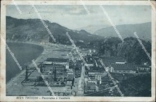 bl52 cartolina riva trigoso panorama e cantiere provincia di cuneo