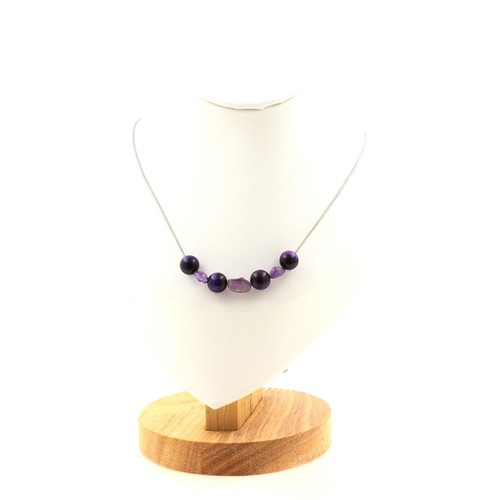 Collana perle ametista del - collana, 7