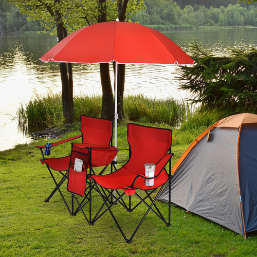 Sedia doppia picnic pieghevole