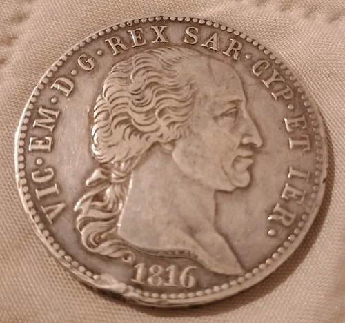 Regno sardegna lire 1816 - sardegna, 5