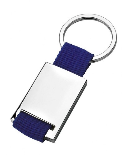 Portachiavi tessuto blu e - tessuto,